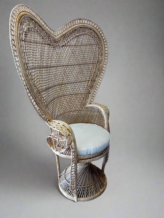 Natural Heart Peacock Chair