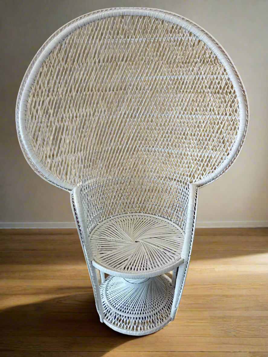 White Peacock Chair