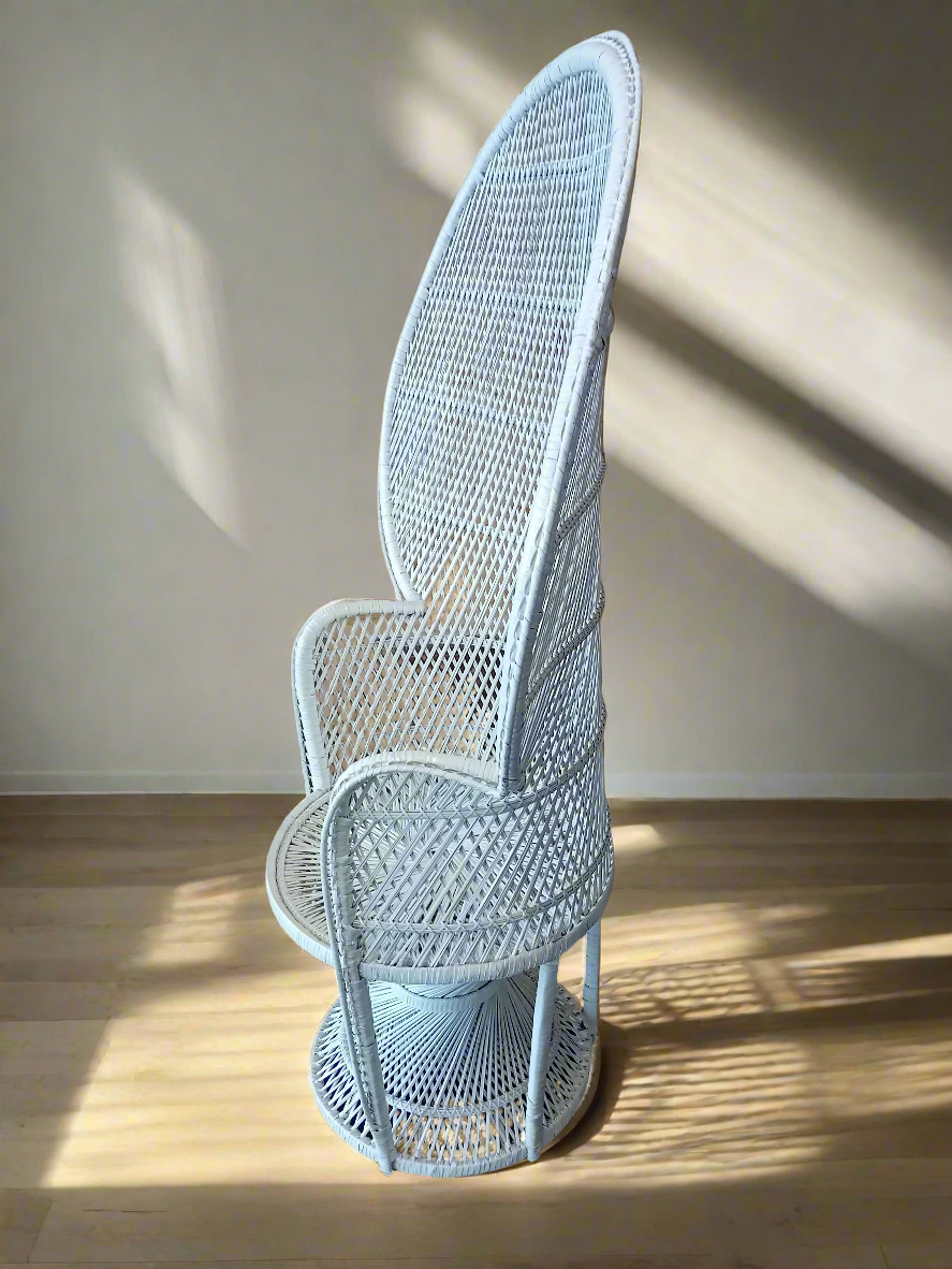 White Peacock Chair