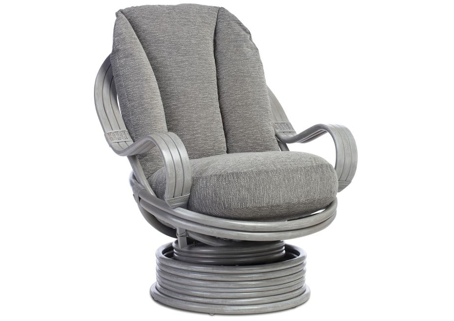 Grey Wash Cane Conservatory Belo Roc Swivel Chair.