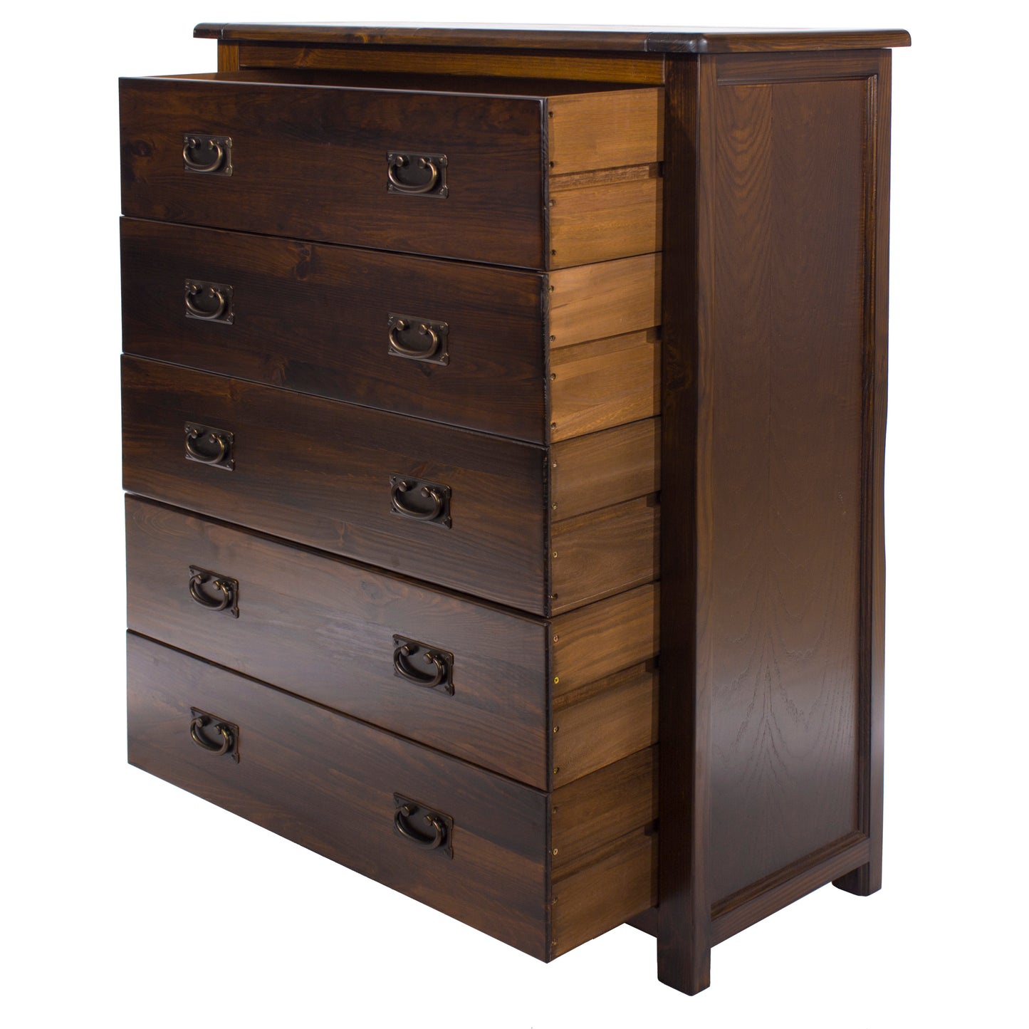 Core Boston Bedroom Furniture. 5 Drawer with Drawers open.