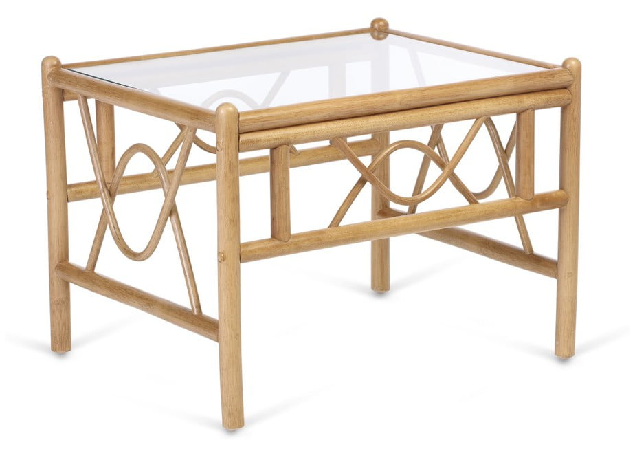 Light Oak Cane Conservatory Belo Coffee Table.