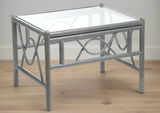 Grey Cane Conservatory Coffee Table