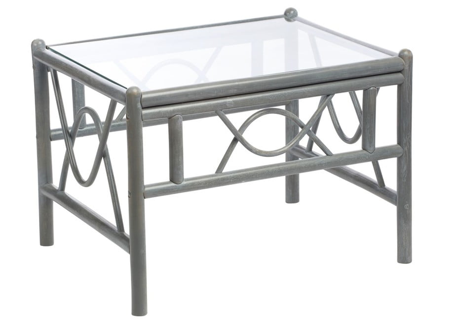 Belo Grey Wash Cane Conservatory Coffee Table.