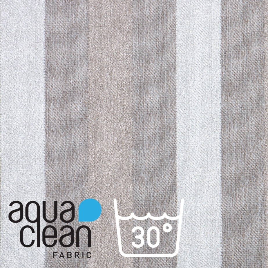 Duke Beige Stripe Aqua Clean Fabric.