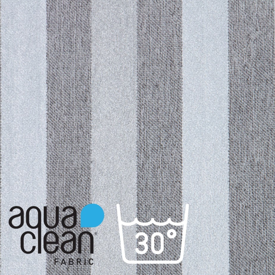 Duke Grey Aqua Clean Fabric.