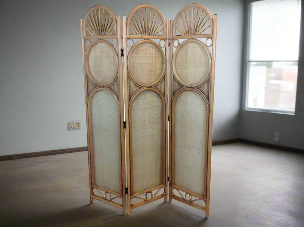 Cane Screen Room Divider