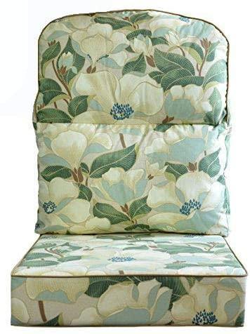 Lily Teal Conservatory Chair Cushion.