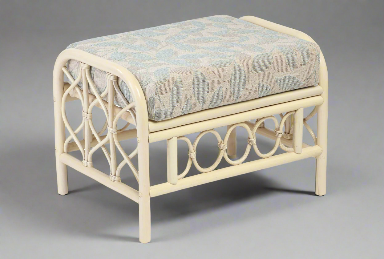 Cane Conservatory Footstool