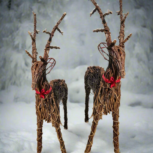 Wicker Willow Christmas Reindeer