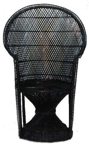 Black Princess Peacock Chair