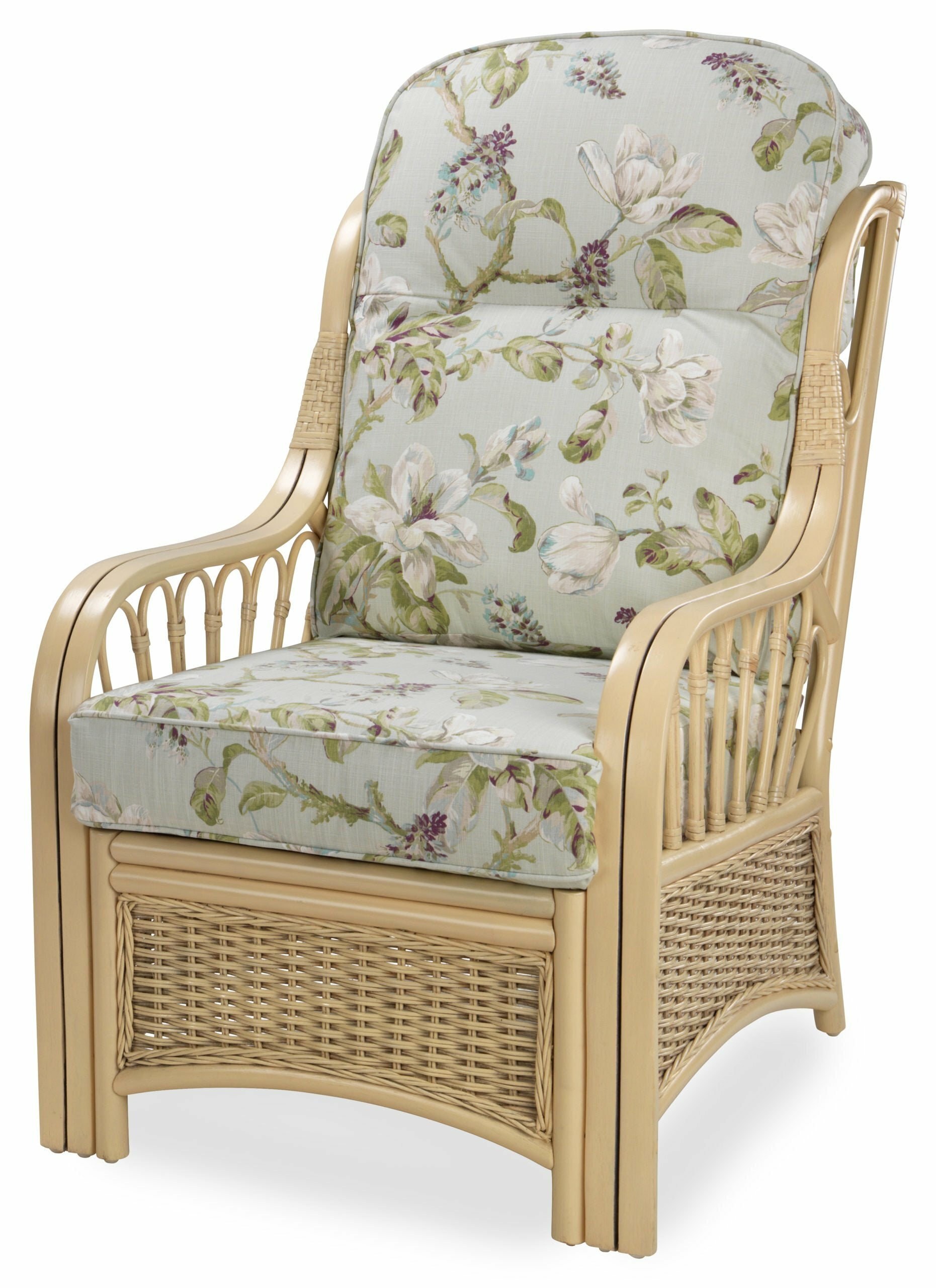 Natural Wash Sao Luis Cane Conservatory  Armchair.