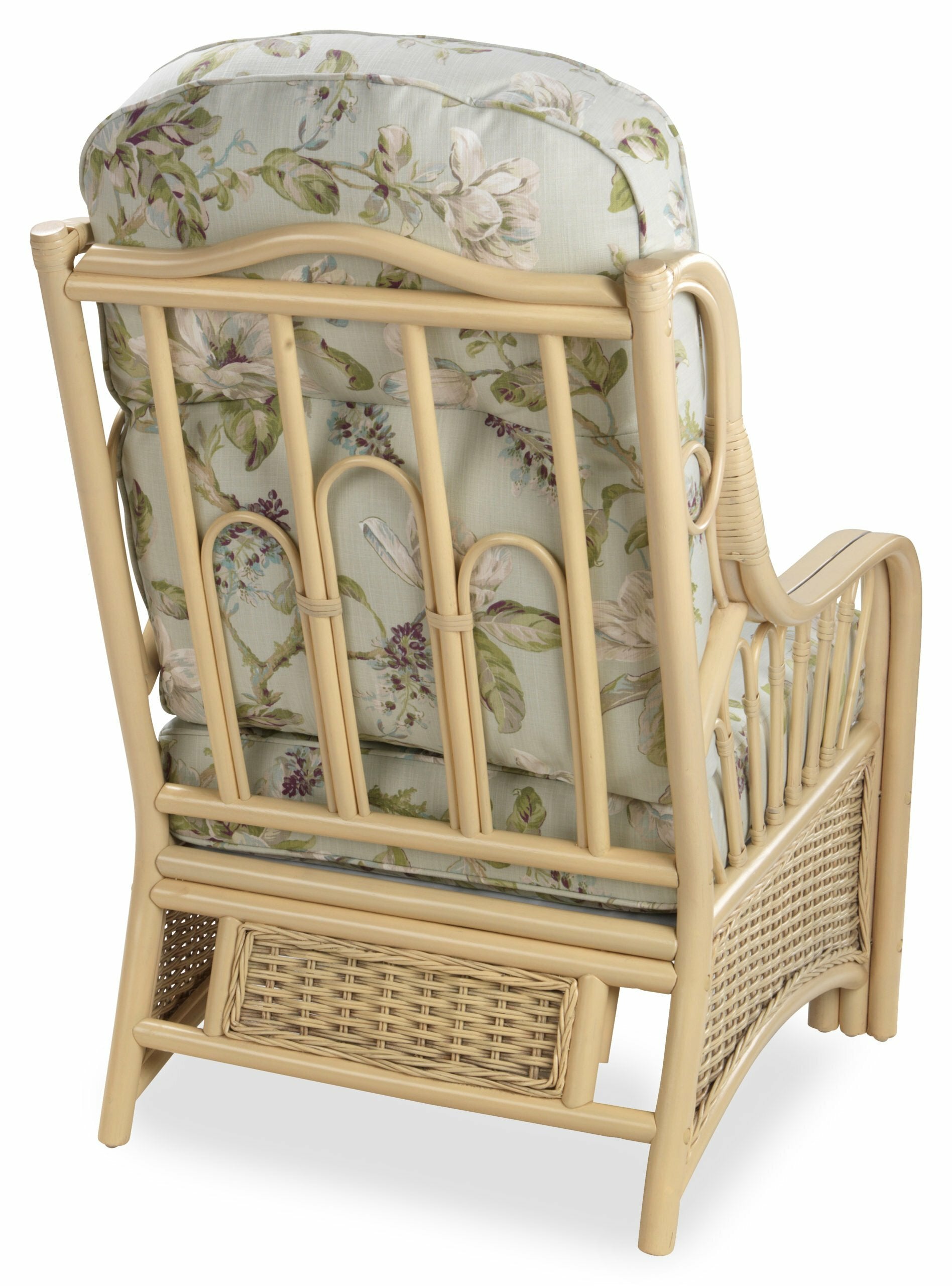 Natural Wash Sao Luis Cane Conservatory  Armchair Back.