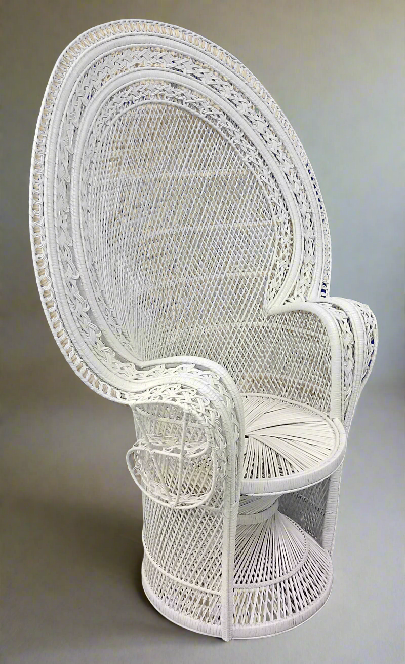 White Peacock Chair