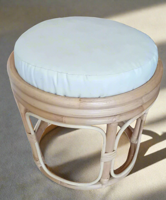 Cane Conservatory Footstool.