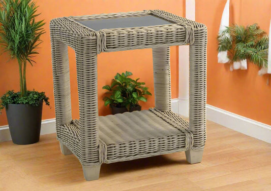 Cane Conservatory Side Table